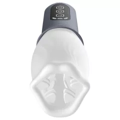   LUX Active First Class - automatický masturbátor s rotačnou hlavou - biely/sivý