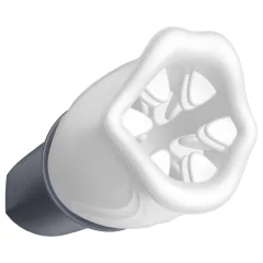   LUX Active First Class - automatický masturbátor s rotačnou hlavou - biely/sivý