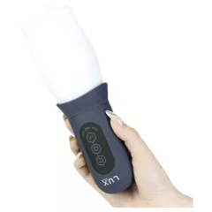   LUX Active First Class - automatický masturbátor s rotačnou hlavou - biely/sivý