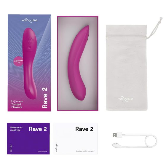 We-Vibe Rave 2 - vibrátor na G-bod - smart, nabíjateľný - ružový
