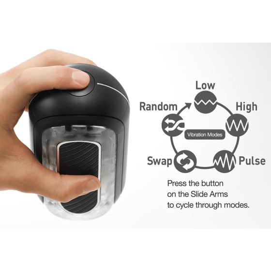 TENGA Flip Zero - silný masturbátor (čierny)