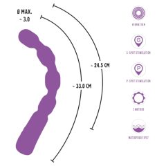 You2Toys - gyöngyös G- és P-pont vibrátor (lila)