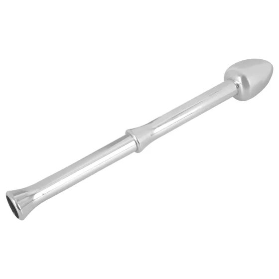 Rebel - kovový vibračný stimulátor prostaty (strieborný)