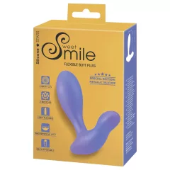 Smile - vibračný análny kolík - modrý