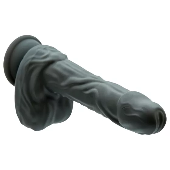 Naked Addiction - realistický vibrátor s rotačným a prírazovým pohybom - čierny