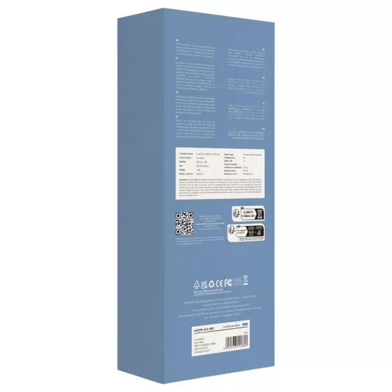 Svakom Ava Neo - vibračný dildo s funkciou prirážania - modrá