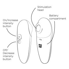 ROMP Switch X - Airwave stimulátor klitorisu (broskyňa)