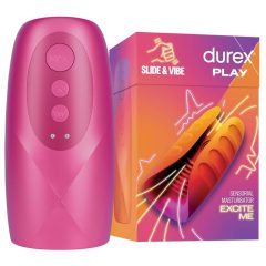   Durex Slide & Vibe - dobíjací, vodotesný makrovibrátor (ružový)