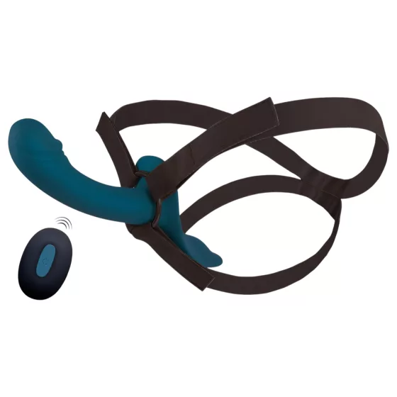 You2Toys - pripínací vibrátor set - čierny/modrý