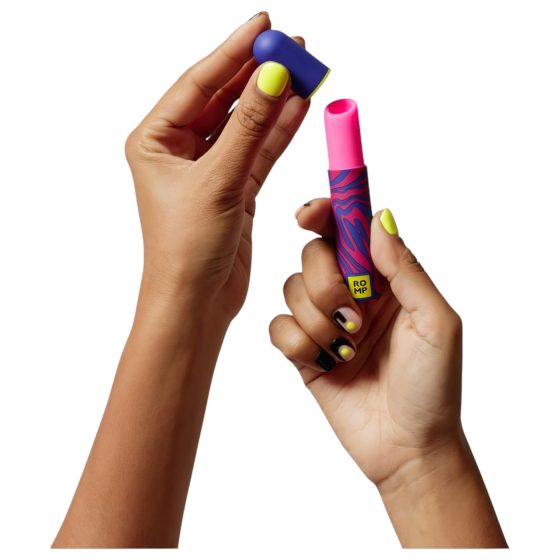 ROMP Lipstick - akumulátorový stimulátor klitorisu s vlnami (ružový)
