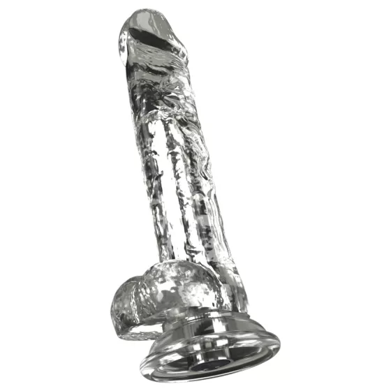 Crystal - Vibrátor s prísavkou (priehľadný)
