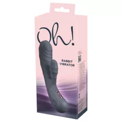   You2Toys - Oh! Rabbit vibrátor s ramenom na klitoris (čierny)