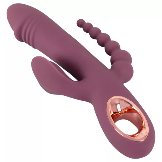 You2Toys - vibrátor s tromi ramenami - nabíjateľný - fialový
