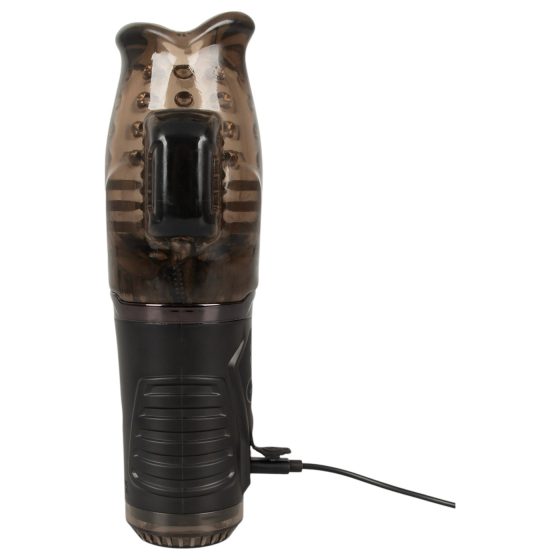 Stroker - vibračný masturbátor s podtlakom - sivý