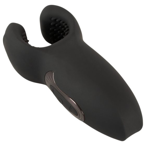Rebel - vibrátor na penis s pohyblivým ramenom a vibráciou - čierny