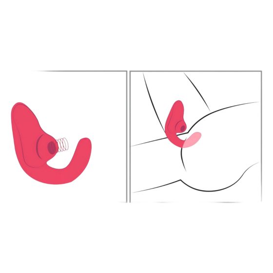 Womanizer Blend - G-bod vibrátor a klitoris stimulátor (korálový)