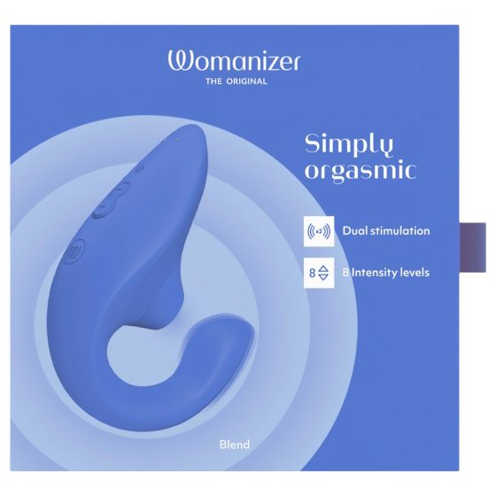 Womanizer Blend - G-bod a klitoris stimulátor (modrý)