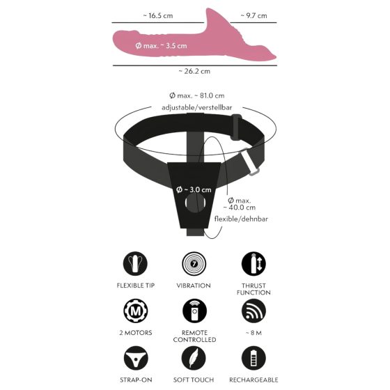 You2Toys - sada pripínacích vibrátorov (červená)
