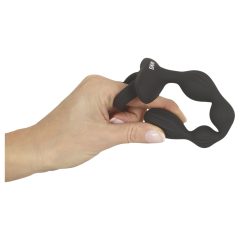   Anos - 2-motorový análny vibrátor s pohyblivými guličkami (čierny)