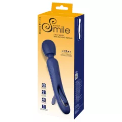 Smile - 2v1 jazykový masážny vibrátor (modrý)