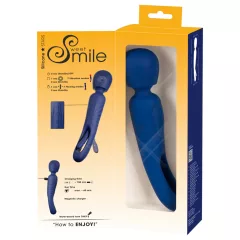 Smile - 2v1 jazykový masážny vibrátor (modrý)