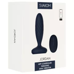 Svakom Jordan - inteligentný análny vibrátor (modrý)