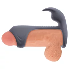   Beau Coeur Vylor - erekčný krúžok na penis a semenníky s vibrátorom na klitoris