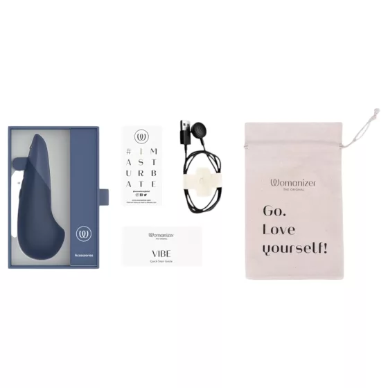 Womanizer Vibe - vibrátor na klitoris - modrý