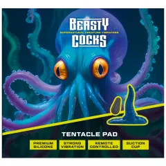 Beasty Cocks - vibrátor na G-bod v tvare polypa - modrá