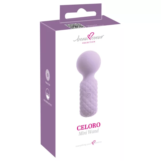 Beau Coeur Celoro - mini vibrátor na masáž - fialový