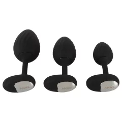 ANOS - vibračné análny kolík set - čierny