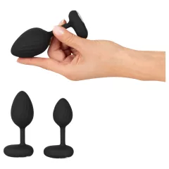 ANOS - vibračné análny kolík set - čierny