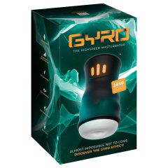You2Toys Gyro - rotujúci vibračný masturbátor (čierny)