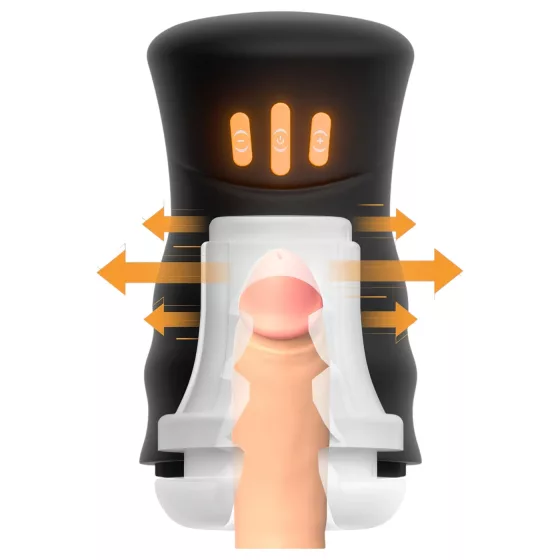 You2Toys Gyro - masturbátor s rotáciou a vibráciou - čierny