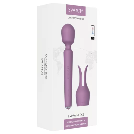 Svakom Emma Neo 2 - inteligentný masážny vibrátor (fialový)