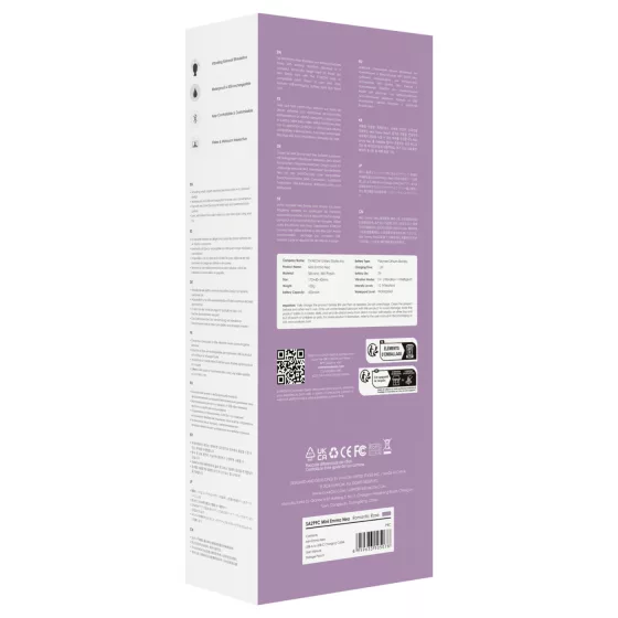 Svakom - mini vibrátor masážny - smart ovládanie - fialový