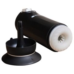   Snail Vibe Jet - lökő maszturbátor melegítő funkcióval (fekete)