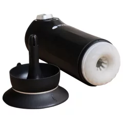   Snail Vibe Jet - posuvný masturbátor s funkciou vyhrievania (čierny)