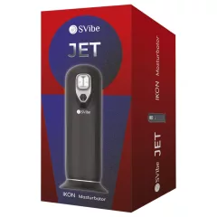   Snail Vibe Jet - posuvný masturbátor s funkciou vyhrievania (čierny)