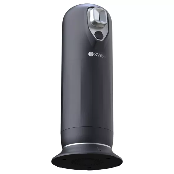 Snail Vibe Jet - pánsky masturbátor s pohybom - vyhrievanie - čierny