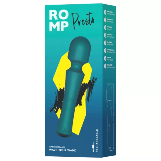 ROMP Presto - masážny vibrátor - zelený