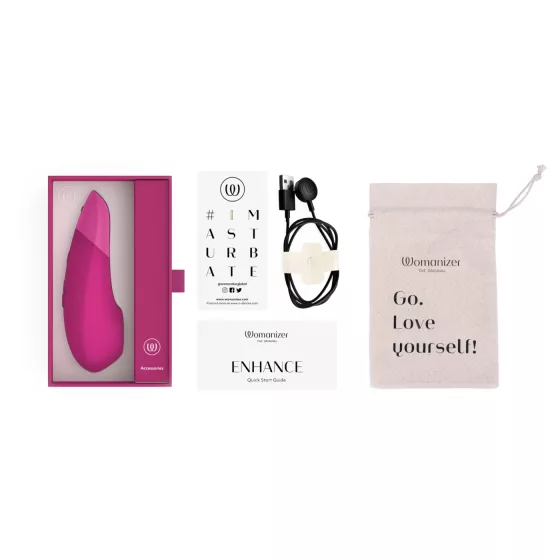 Womanizer Enhance - stimulátor klitorisu s tlakovými vlnami (ružový)
