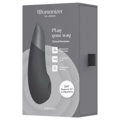   Womanizer Enhance 2v1 pulzný stimulátor klitorisu + vibrátor (čierny)