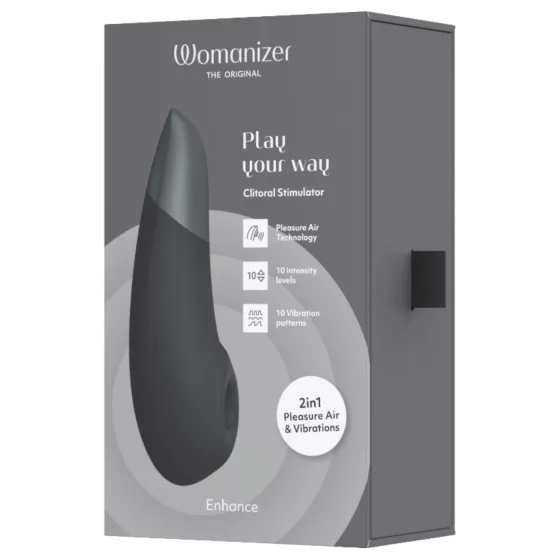 Womanizer - stimulačný vibrátor na klitoris s tlakovými vlnami - čierny