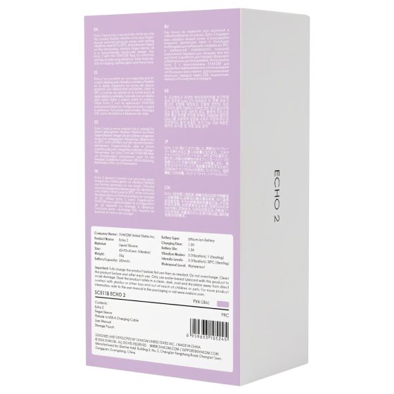 Svakom Echo 2 - vibračný prstový stimulátor - ružový