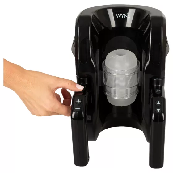 WYNE 10 - automatický masturbátor s držadlom - čierny