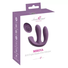   Beau Coeur Mireva - vibrátor s tromi ramenami - na diaľkové ovládanie - fialový