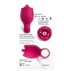   You2Toys Oral Fun - jazykový vibrátor na klitoris (ružový)