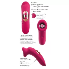   You2Toys Oral Fun - sací a lízací stimulátor klitorisu (ružový)