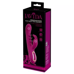   Javida - vibrátor s guľôčkami a stimulátorom klitorisu - fialový